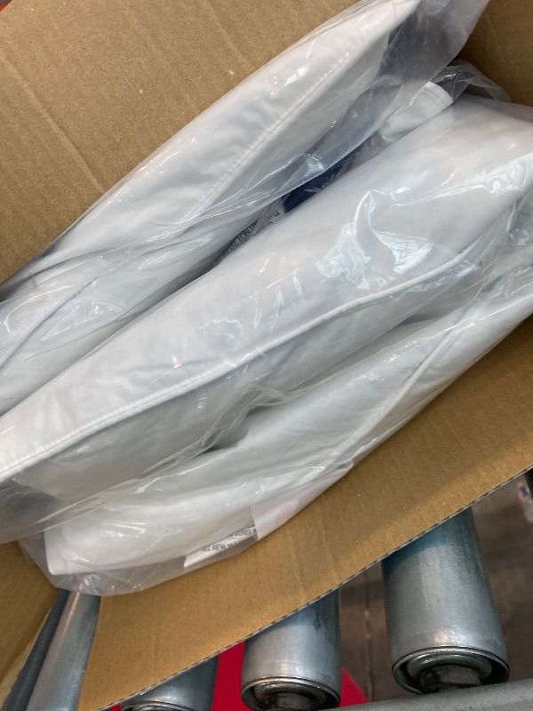 Photo 1 of **MINOR DAMAGED**
WQSPRING Goose Down Pillows - Luxury Cooling Hotel Pillows, Ultra Soft Down Alternative Fill for Side, Back & Stomach Sleepers (Inches, 26, Inches, 20, Soft Pillow)