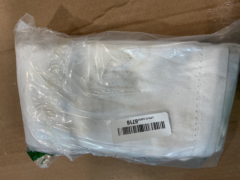 Photo 1 of **MAJOR DAMAGE - VERY STAINED**
Blue Needles Solid Cloth Napkins Set of 12 White 100% Cotton Dinner Napkins 18x18 inches - Soft, Reusable, Absorbent & Washable Fall Thanksgiving Linen, Ideal for Events, Parties & Everyday Use