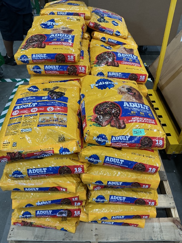 Photo 1 of ***EXPIRES 11-16-2025/ will need truck or trailer for pick up***Pedigree Complete Nutrition Adult Dry Dog Food, Grilled Steak & Vegetable Flavor, 18 lb. Bag