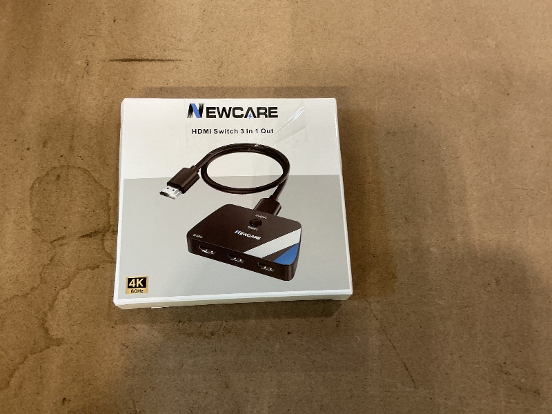 Photo 1 of [Upgrade] HDMI Switch 3 in 1 Out, 4K@60Hz HDMI 2.0 Switch Splitter with 2.6FT Long HDMI Cable, 3-Port HDMI Switcher Selector, Supports 4K 30Hz 3D 1080P HDCP2.2 for PS5 Xbox DVD Player Fire Stick PC