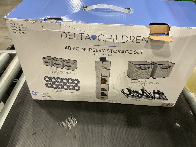 Photo 1 of *Missing Parts*
Delta Children Nursery Storage 48 Piece Set - Easy Storage/Organization Solution - Keeps Bedroom, Nursery & Closet Clean, Navy