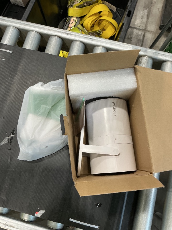 Photo 1 of [ Built-in Google TV & Voice Control] WISHOLY Mini Projector with WiFi and Bluetooth, Built-in Streaming Apps, Portable Movie Projector 4K with 180° Rotatable for Outdoor, Home Theater, Movie Night