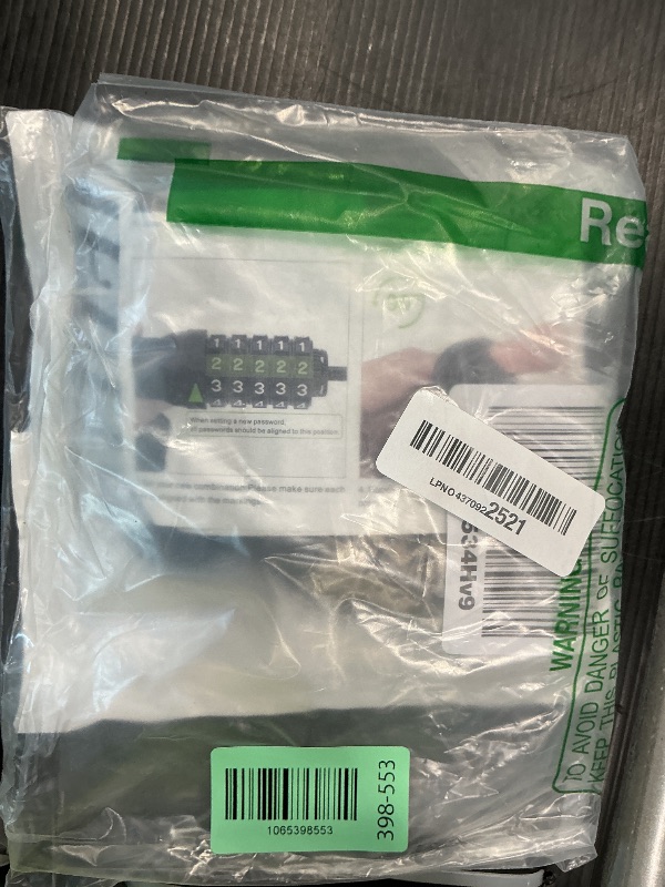 Photo 1 of ***READ CLERK NOTES*** Bike Lock with Numbers and high Security Level, Bike Chain Lock, Bicycle Locks, 5 Digit Combination Lock for Bike, Bicycle, Scooter, Motorcycle, Door, Gate, Fence