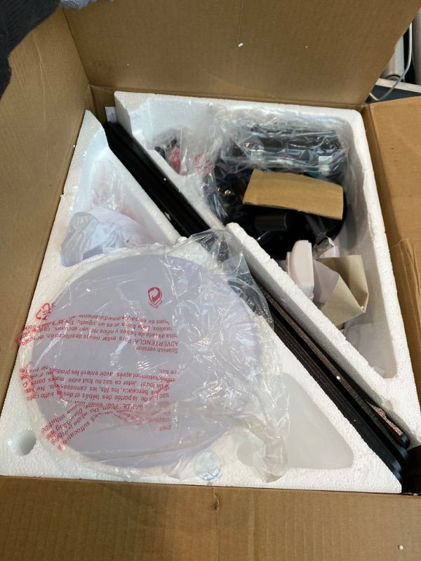 Photo 1 of ***MAJOR DAMAGE*** ***READ CLERK NOTES*** 52 Inch Ceiling Fans with Lights and Remote, Black Low Profile Ceiling Fan, Flush Mount Style with 5 Blades, For Indoor Bedroom Living Room/Outdoor, 6 Speed Reversible DC Motor, 3CCT Dimmable LED