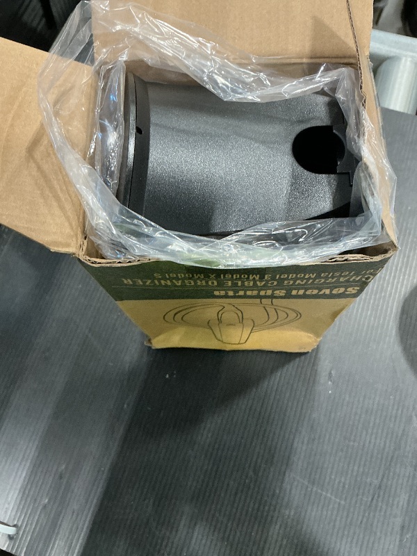 Photo 1 of **ONLY THE HOLDER**
SEVEN SPARTA Charging Cable Holder with Chassis Bracket Compatible with Tesla Model 3 Model Y Model X Model S Charger Cable Organizer Car Accessories Wall Connector, Patent Approved (Black)