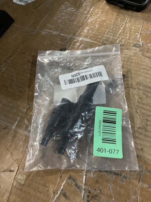 Photo 1 of ***1 Pack*** Renogy Branch Y Connector in Pair MMF+FFM for Parallel Connection Between Solar Panels, 1 Branch