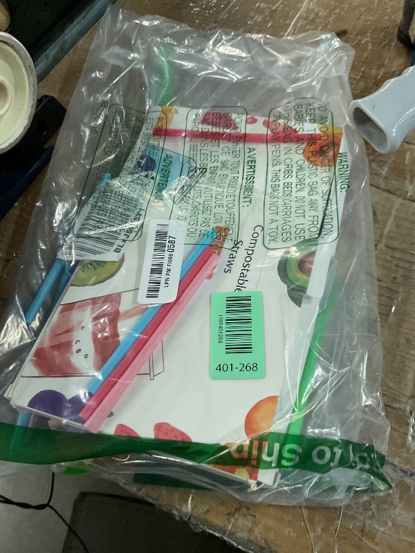 Photo 1 of [100 Pcs] Colorful Disposable Cocktail Short Straws - 5.12'' Long 0.24'' Diameter Plant-Based Drinking Straws for Whiskey Bar Club Coffee Soda Party Cold Drinks