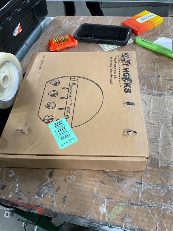 Photo 1 of ***MISSING PARTS***
LEIRUOTM Key Holder for Wall, Key and Mail Holder Organizer - Key Holder Wall Mount with Bouquet Shelf and Key Hooks, Round Wooden Rustic Key Rack for Entryway and Home Decor (Brown)