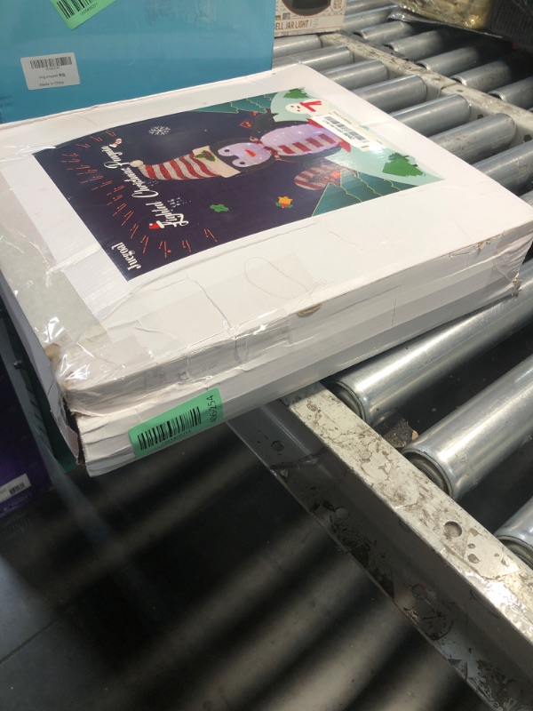 Photo 1 of (MISSING 1/2 POLES) Juegoal Lighted Christmas Penguin Decorations, 2.5FT / 30Inch Outdoor Collapsible Black Penguin with Built-in Lights, Pre-Lit Pop Up Xmas Red Hat Penguin, Light Up for Holiday New Year Winter Decor