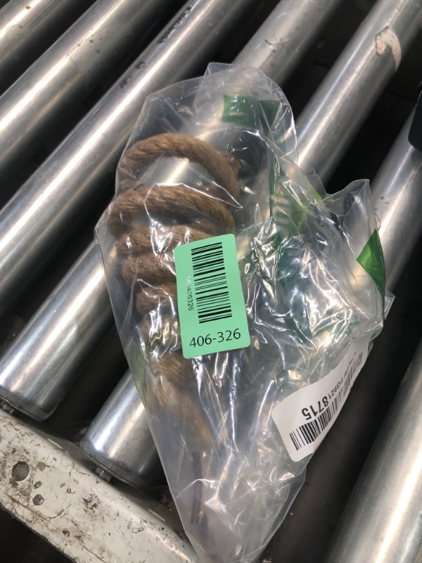 Photo 1 of ***PARTIAL SET - PRICE ADJUSTED*** Thyle 3 Pcs Christmas Tree Decor 3 Sizes 6/8/10 Inch Neutral Boho Artificial Christmas Tree Tabletop Decor for Home Shelf Mantel Fireplace Table Party Supplies(Vintage Style,Hemp Rope)