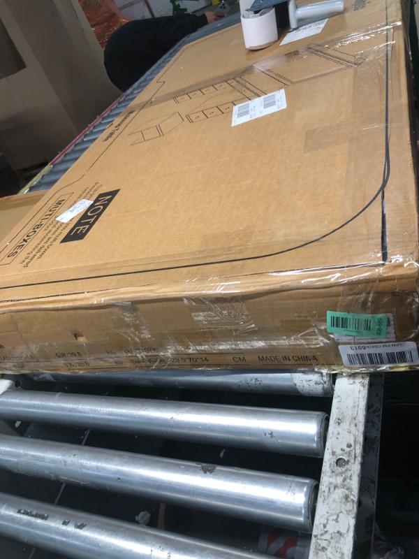 Photo 1 of ***FACTORY SEALED*** Fkhouse 11 Drawers Glass Top Vanity Desk with Chair, Crystal Handles Makeup Vanity with Mirror and Lights, Dressing Table with Power Outlet, Adjustable Lighting Modes, White