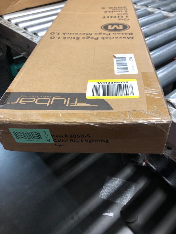 Photo 1 of ***FACTORY SEALED*** Flybar Foam Maverick Pogo Stick for Kids Ages 5+, Weights 40 to 80 Pounds by The Original Pogo Stick Company , Black/Silver