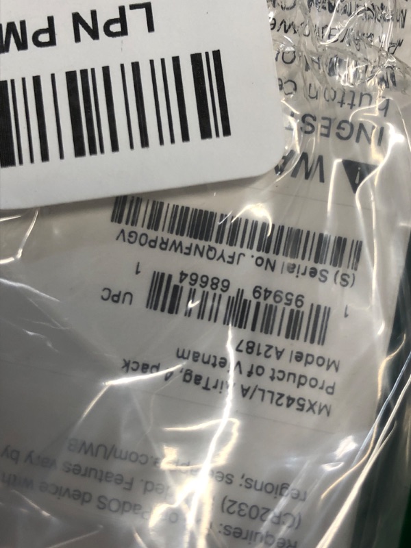 Photo 1 of ***FACTORY SEALED***Apple AirTag 4 Pack. Keep Track of and find Your Keys, Wallet, Luggage, Backpack, and More. Simple one-tap Set up with iPhone or iPad