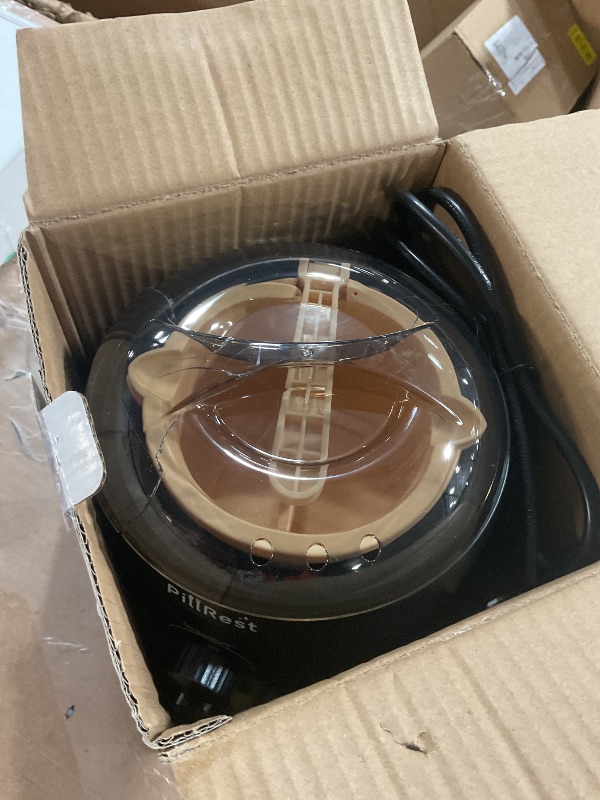 Photo 1 of ******* Parts Only****** Lid is Broken******Chocolate Melting Pot, Electric Candy Melter with 2 Non-Stick Silicone Bowls, Digital Display for Real-Time Temperature Control, Fondue Warmer Set for Dipping Chocolate, Cheese, Candy & Cake Pop