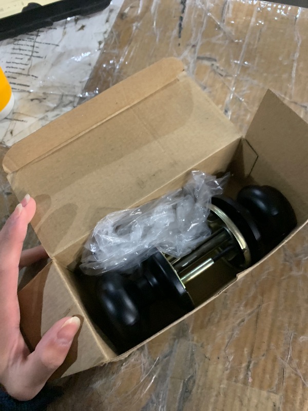 Photo 1 of ***MISSING PARTS***
Kwikset Cove Entry Door Knob with Lock and Key, Secure Keyed Handle Exterior Doorknob, Front Entrance and Bedroom, Matte Black, Pick Resistant SmartKey Rekey Security