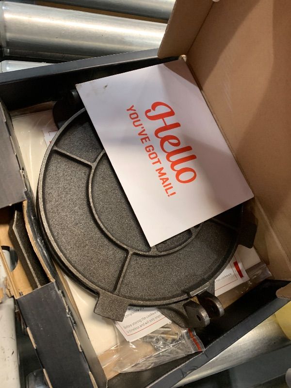 Photo 1 of (MISSING HANDLE) Uno Casa Cast Iron Tortilla Press 8 Inch - Tortilla Maker Press, Pre-Seasoned Roti Maker with 100 Pcs Parchment Paper - Heavy Duty Quesadilla Maker for Homemade Flatbreads, Rotis, Empanadas