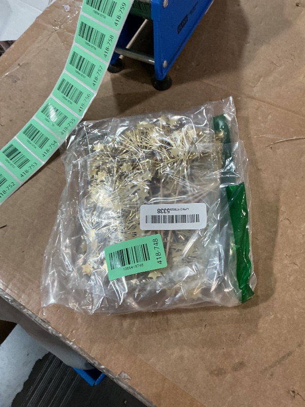 Photo 1 of ***MISSING PARTS***
Gyufise 30Pcs Foil Firework Cupcake Toppers Happy Birthday Cake Toppers Sparkle Tinsel Flower Drink Stirrers Cocktail Food Fruit Toothpicks for Valentine's Day Party Supplies Gold