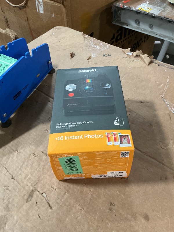 Photo 1 of ****** just the camera no film******Polaroid Now+ 3rd Generation I-Type Instant Camera + Film Bundle - Now+ Bluetooth App Controlled Black Camera + 16 Color Photos (6562)