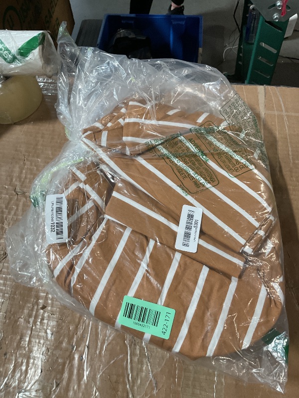 Photo 1 of ***MISSING PARTS***
JELLYMONI 100% Cotton Bed Sheets Set – Wide Rust and White Stripes, King Size, Soft Bedding with Deep Pocket Fitted Sheet, Flat Sheet & Pillowcases