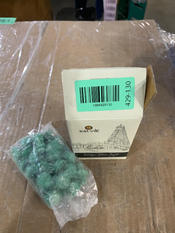 Photo 1 of ***GREEN**SATVIK Pure Ghee Wicks - 30 Pieces in 1 Box Cotton Wicks | Up to 30mints Burning Time | Ideal for Hindu Pooja - Wax Free, Ghee Batti, Jyot Batti | Pooja Essentials Ghee Wicks