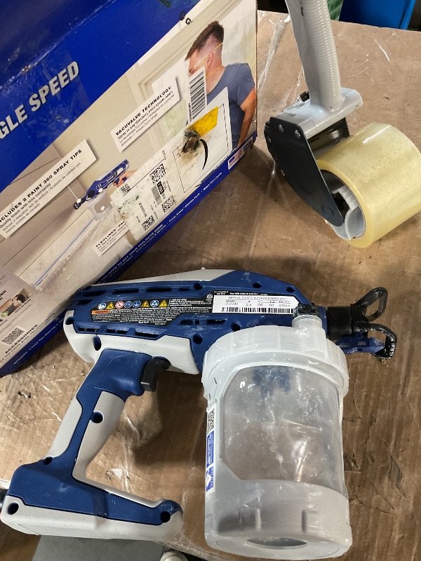 Photo 1 of * heavily used *
Graco 26D280 TrueCoat 360 Single Speed Paint Sprayer, Corded Electric, (Blue/White)