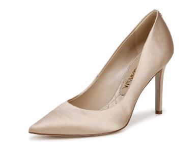 View 1 of *USED*Sam Edelman Women's Hazel Pump, Champagne Satin, 7.5
