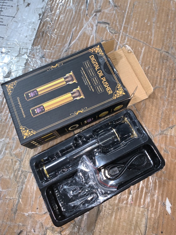 Photo 1 of ??? ???????? Hair Clippers for Mens Hair Trimmer T-Blade Trimmer Professional Haircut & Grooming Kit Rechargeable Clippers Hair Trimmer Shaver LCD Display (Black)