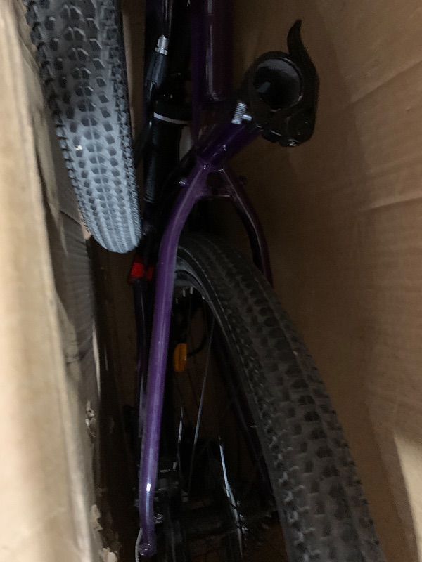 Photo 1 of ***Loose hardware***
BreeBe - 27.5 Inch Wheels 8 Speed Mountain Bike, for Men Women Boys and Girls, Front Suspension, Steel Frame - Purple