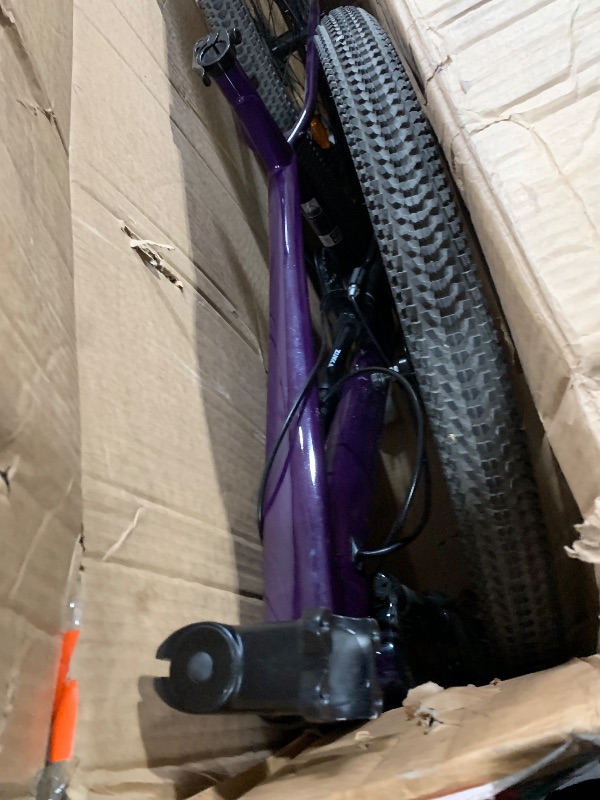 Photo 1 of ***Loose hardware***
BreeBe - 27.5 Inch Wheels 8 Speed Mountain Bike, for Men Women Boys and Girls, Front Suspension, Steel Frame - Purple