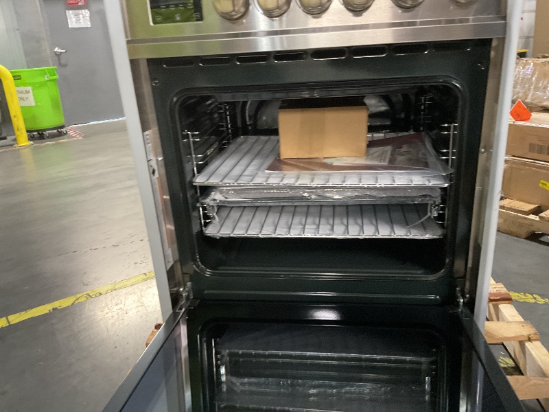 Photo 1 of ***FULL PALLET TRUCK/TRAILOR PICK UP ONLY***
***SEE NOTES FOR MORE DETAILS***
Rangaire RRE241TS 24" Electric Range Oven with Timer - Stainless Steel, Infrared Stove Burners, True Convection, Easy Reach Racks
