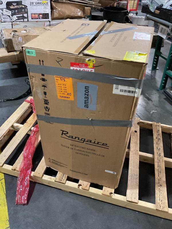 Photo 1 of ***FULL PALLET TRUCK/TRAILOR PICK UP ONLY***
***SEE NOTES FOR MORE DETAILS***
Rangaire RRE241TS 24" Electric Range Oven with Timer - Stainless Steel, Infrared Stove Burners, True Convection, Easy Reach Racks