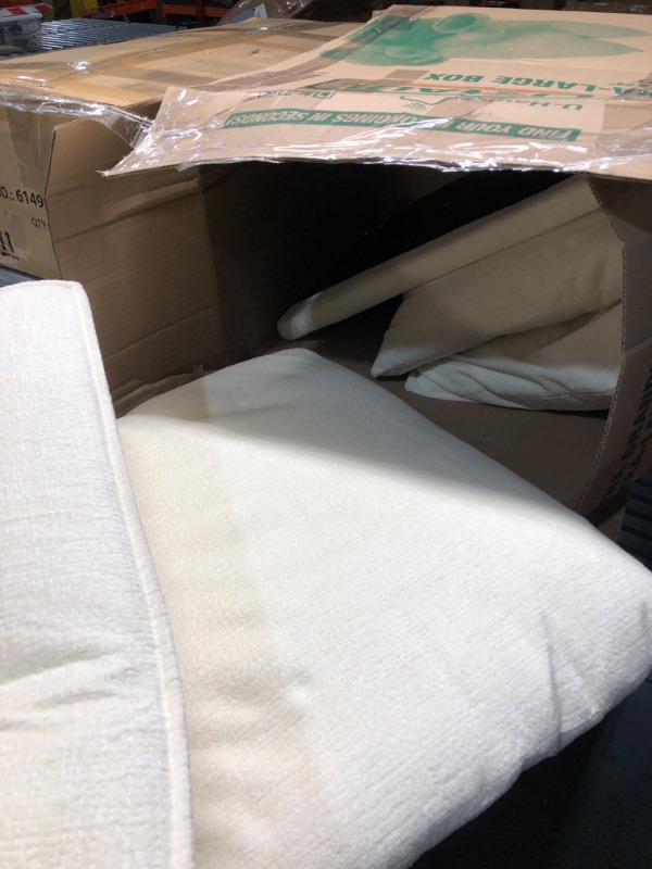 Photo 1 of ***STOCK PHOTO FOR REFERENCE ONLY***N&V Folding Matress Sofa Bean Bag Bed, Foam Filling Folding Matress Sofa, Includes Removable and Machine Washable Cover, Soft Premium Faux Fur (Small, White)