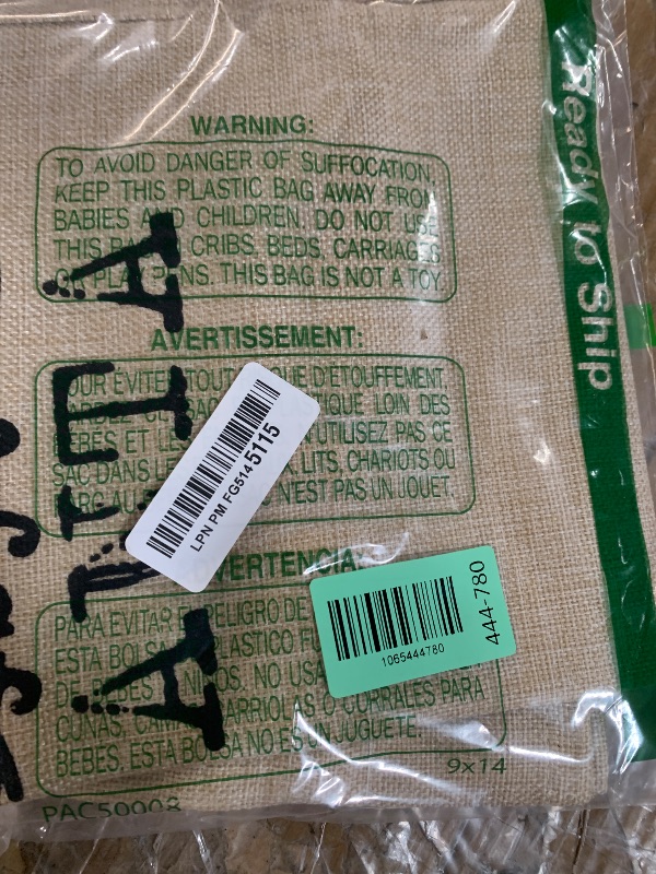 Photo 1 of ******1 BAG*******LessMo Christmas Santa Sack, Large Canvas Gift Bag with Drawstring, [Place to Write Wishes] Reusable Personalized Best Gift, for Xmas Package Storage, Christmas Party Supplies Favors