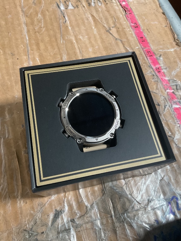 Photo 1 of ***NONFUNCTIONAL, SEE NOTES***
Smart Watch for Men, with GPS, Offline Maps, Heart Rate, Blood Oxygen, Stress, Sleep Monitor, 178 Sports Modes, 5ATM Waterproof Round Watch, 1.43-inch AMOLED Display, Compatible Android and iOS Khaki