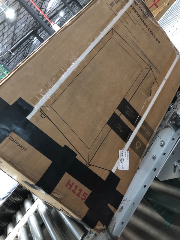 Photo 1 of ***FACTORY SEALED***Honeywell Beverage Refrigerator and Cooler, 116 Can Mini Fridge with Glass Door for Soda Beer or Wine for Office or Bar with Adjustable Removable Shelving, Commercial Grade