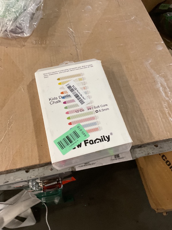 Photo 1 of ***MISSING PARTS***
NewFamily Dustless Chalk for Kids, Colored Sidewalk Chalk With Holder,Non-Toxic Washable Toddlers Chalks Drawing Writing for Outdoor Art Play,Blackboard(12 Pcs)