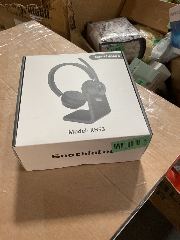 Photo 1 of (Upgraded Version) Wireless Headset, Bluetooth Headset with Noise Cancelling Microphone, Best Headphones with Mic Mute & USB Dongle for PC/Computer/Laptop/Cell Phones/Remote Work/Call Center