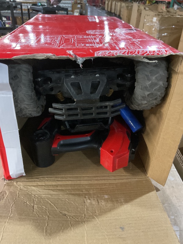 Photo 1 of ** For parts only, rear wheels do not work only front *** Remote Control Car, 1:8 Scale Big Monster Truck Toys RC Cars for Boys Kids Adults, 2.4Ghz 4WD 6-Wheel Off Road RC Monster Truck , RC Car Truck Rock Crawler Toy All Terrain Gifts for Adults Boys 8-1