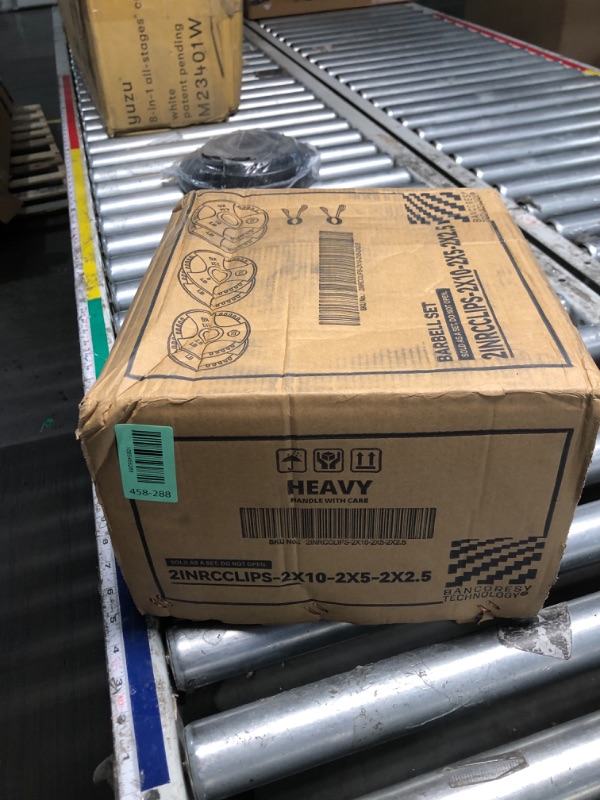 Photo 1 of ***PARTS ONLY****WEIGHT PLATES ONLY* Fitvids 2 Inch Olympic Barbell Weight Plates Set, 255 LB(2.5-45 LB) Barbell Weight Set for Home Gym Strength Training, Double-grip Design