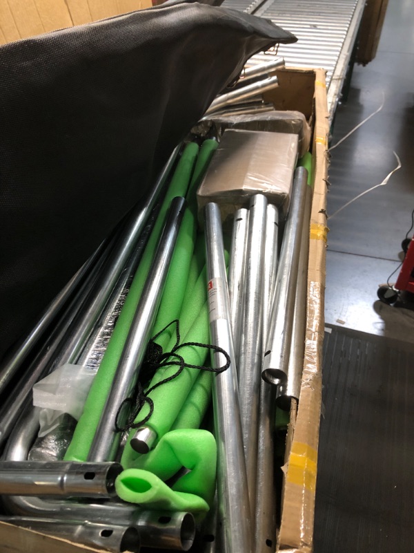 Photo 1 of ***STOCK PHOTO FOR REFERENCE ONLY ***EUROCO 16FT Trampoline for Kids and Adults, Outdoor Large Trampoline with Enclosure Net, 1500LBS Heavy-Duty Round Trampoline ** Box # 2 only missing box # 1 ***