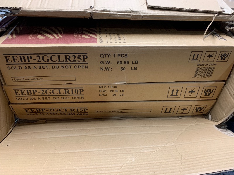 Photo 1 of ***FACTORY SEALED***BalanceFrom Black Bumper Plate Set, Includes 10 lb Pair, 15 lb Pair, and 25 lb Pair, Black