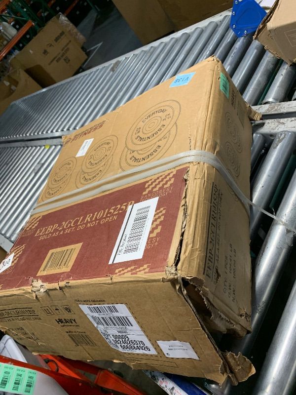 Photo 1 of ***FACTORY SEALED***BalanceFrom Black Bumper Plate Set, Includes 10 lb Pair, 15 lb Pair, and 25 lb Pair, Black