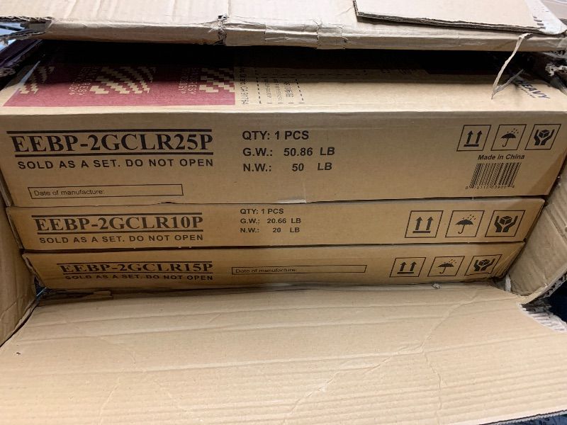 Photo 1 of ***FACTORY SEALED***BalanceFrom Black Bumper Plate Set, Includes 10 lb Pair, 15 lb Pair, and 25 lb Pair, Black