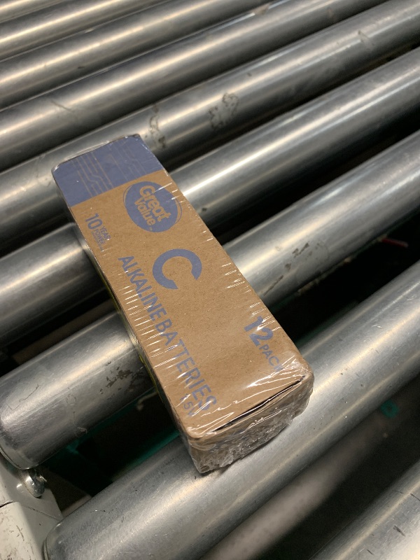 Photo 1 of ***FACTORY SEALED***GREAT VALUE ALKALINE BATTERIES 12 PACK 10 YEAR POWER 
C BATTERIES 