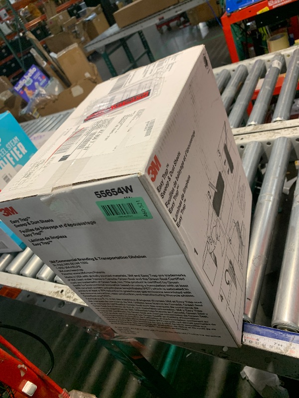 Photo 1 of ***FACTORY SEALED***3M Easy Trap Sweep and Dust Sheets, 1 Roll of 250 8" x 6" Sheets, Disposable Easy Sweep Floor Duster, Picks Up 8x More Dirt, Dust, Sand, Hair, Works on Dry or Wet Surfaces, 55654W