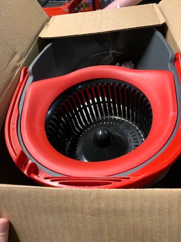 Photo 1 of ***FACTORY SEALED***O-Cedar Easywring Microfiber Spin Mop & Bucket Floor Cleaning System with 3 Extra Refills