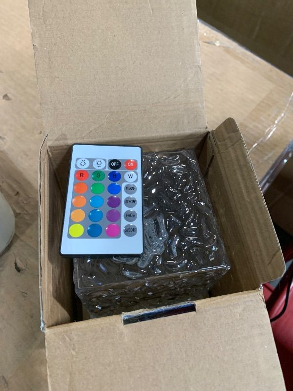 Photo 1 of ***MISSING POWER CORD***
RICHMYC Ocean Wave Projector Light, 16 Colors Gradual Rotating Water Lamp with Remote Control, Beach Decor Sea Themed Northern Lights Projector for Office Bedroom Bar Restaurant(Wood)