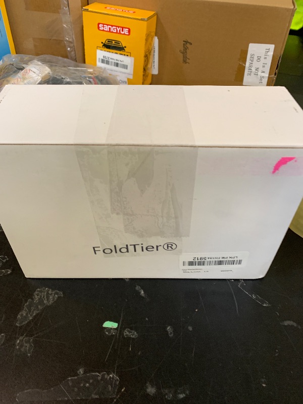 Photo 1 of FoldTier 6 Set 5.5 x 7 Inch Aluminum Alloy Retail Sign Holder with Clamp Acrylic Frame Clothing Rack Clip on Sign Holder for Retail Stores Price Card Display(Silver)