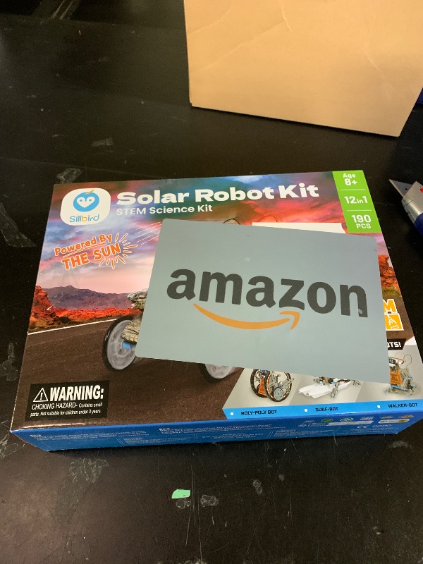 Photo 1 of Sillbird 12-in-1 Solar Robot Building Kit STEM Gift for Boys Aged 8-13, DIY Science Educational Robotic Toys for Kids Teens Birthday, Powered by The Sun with 190 Pieces