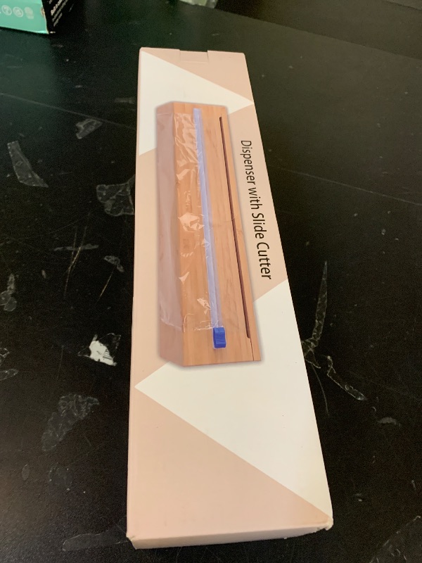 Photo 1 of Plastic Wrap Dispenser with Cutter for Aluminum Foil, Plastic Wrap and Wax Paper, Fits 13" Roll?Plus?